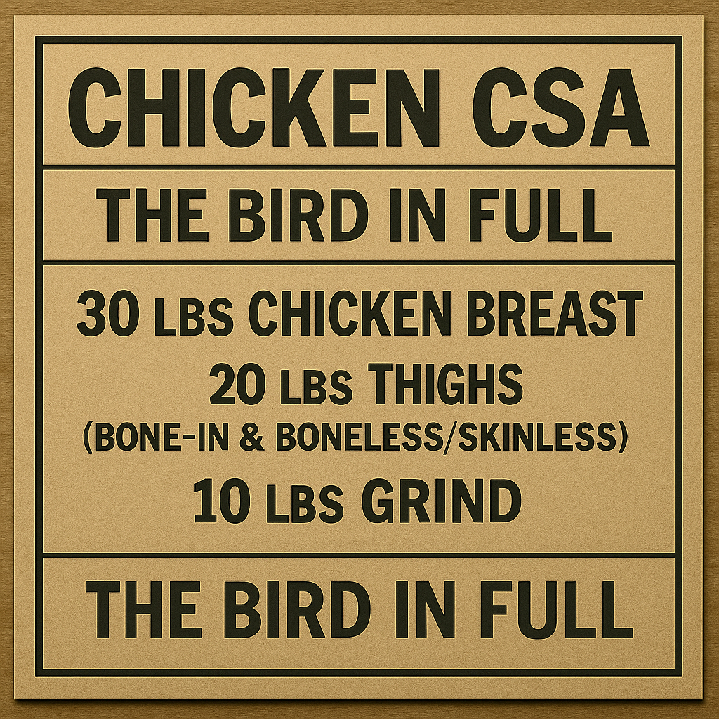 Chicken CSA / The Bird in Full