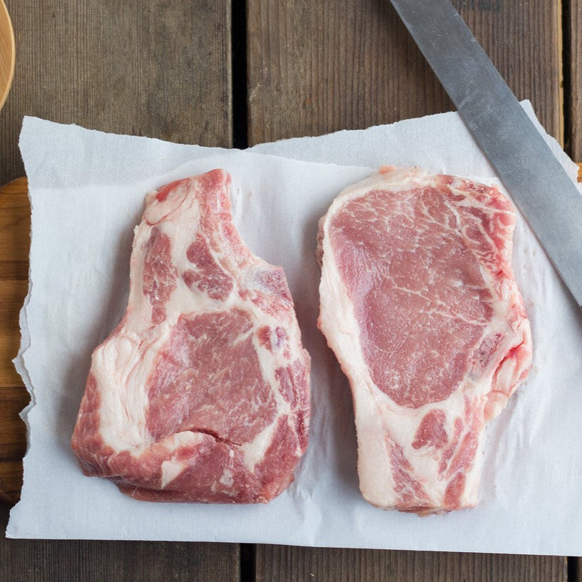 Bone-in Pork Chop Case (20-25lb avg)